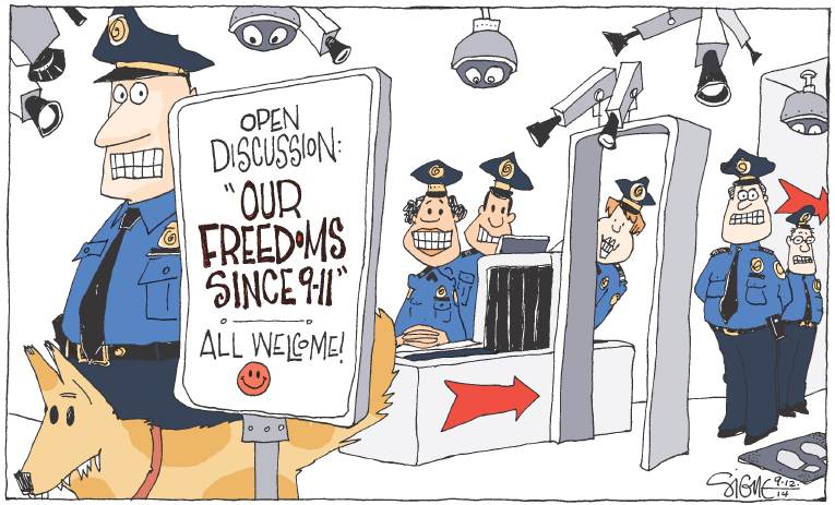 Political/Editorial Cartoon by Signe Wilkinson, Philadelphia Daily News on US Strikes ISIS