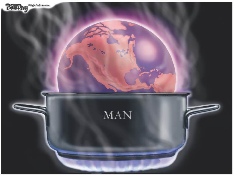 Political/Editorial Cartoon by Bill Day, Cagle Cartoons on Millions March for Climate Action