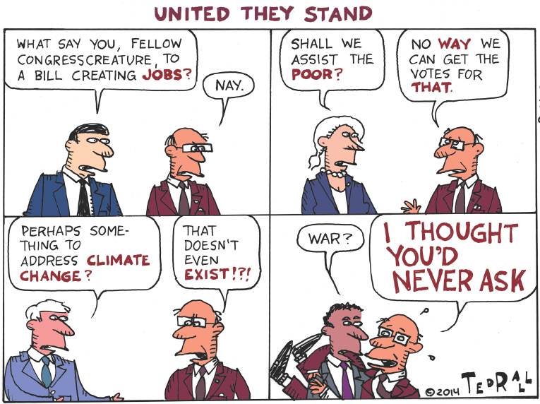 Political/Editorial Cartoon by Ted Rall on GOP Focused on Midterm Elections