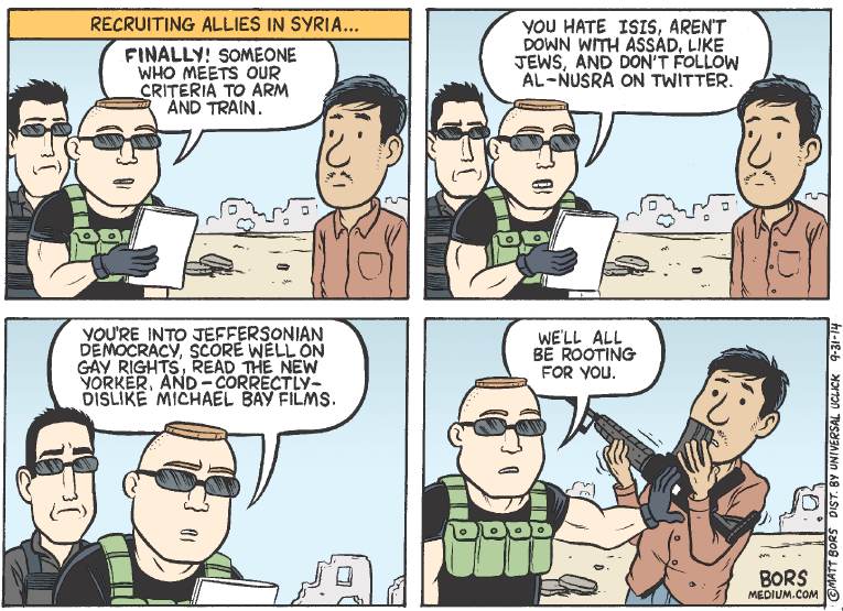 Political/Editorial Cartoon by Matt Bors on US to Restore Order