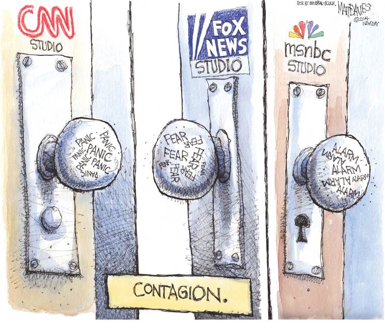 Political/Editorial Cartoon by Matt Davies, Journal News on ISIS Advances