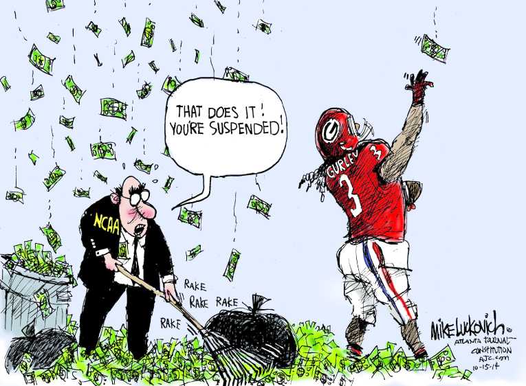Political/Editorial Cartoon by Mike Luckovich, Atlanta Journal-Constitution on In Other News
