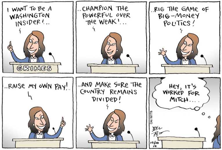 Political/Editorial Cartoon by Joel Pett, Lexington Herald-Leader, CWS/CartoonArts Intl. on In Other News