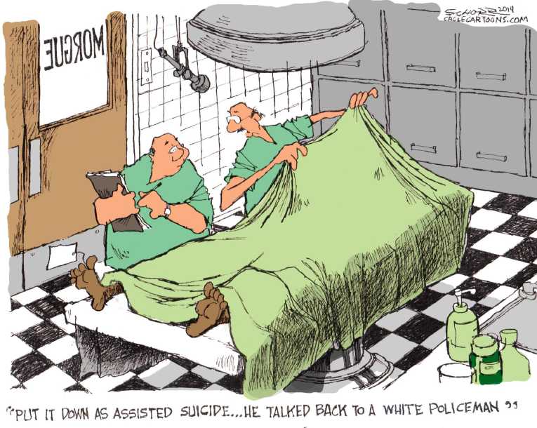 Political/Editorial Cartoon by Bill Schorr, Cagle Cartoons on Americans Adjusting to New Rules