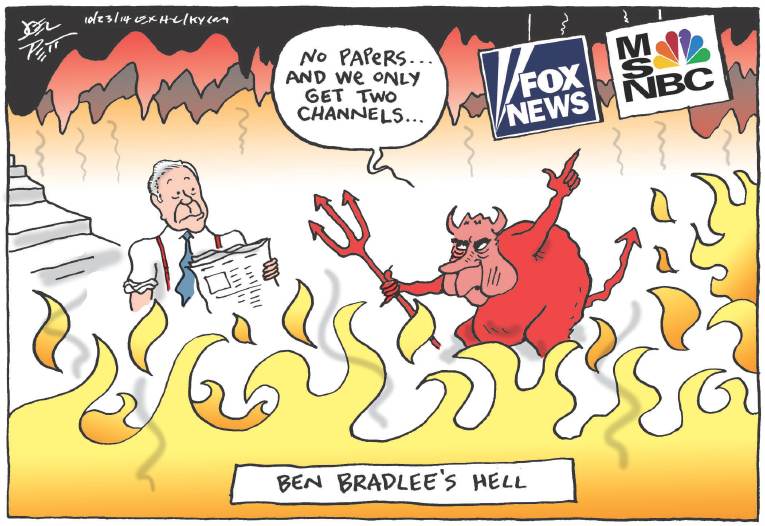 Political/Editorial Cartoon by Joel Pett, Lexington Herald-Leader, CWS/CartoonArts Intl. on In Other News