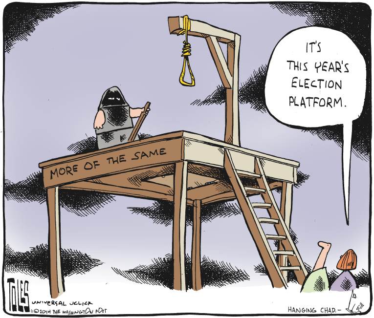 Political/Editorial Cartoon by Tom Toles, Washington Post on Republicans Win Big
