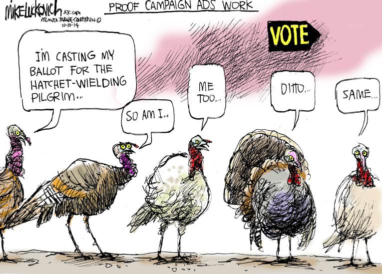 Political/Editorial Cartoon by Mike Luckovich, Atlanta Journal-Constitution on Republicans Win Big