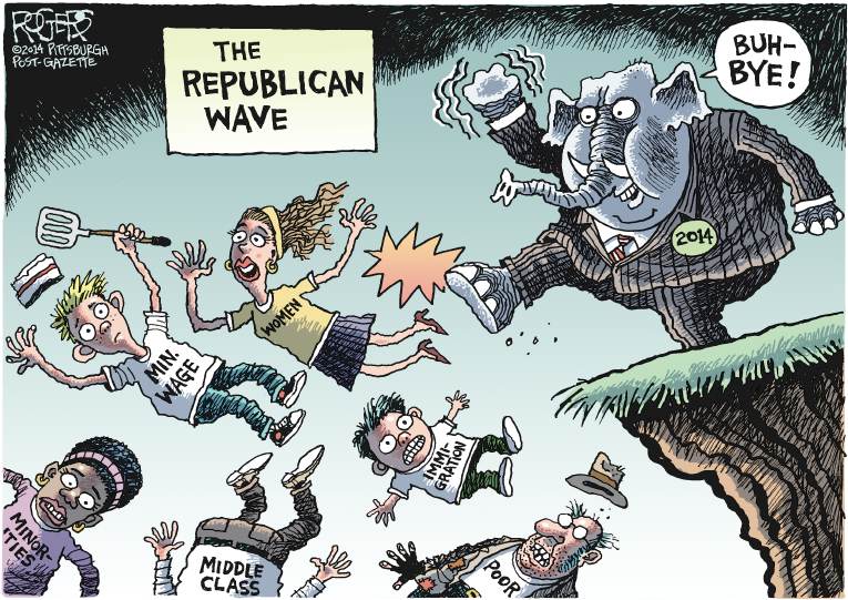 Political/Editorial Cartoon by Rob Rogers, The Pittsburgh Post-Gazette on Major Changes Promised