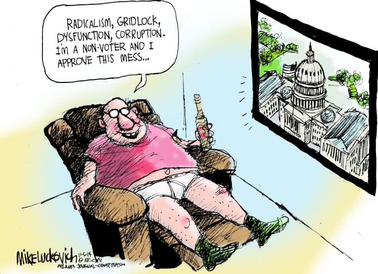 Political/Editorial Cartoon by Mike Luckovich, Atlanta Journal-Constitution on Major Changes Promised