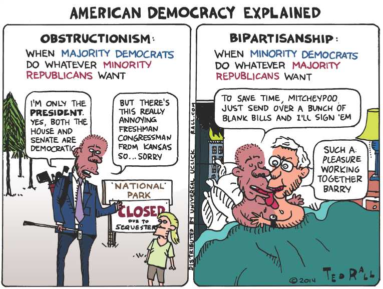 Political/Editorial Cartoon by Ted Rall on Obama Still Dreaming