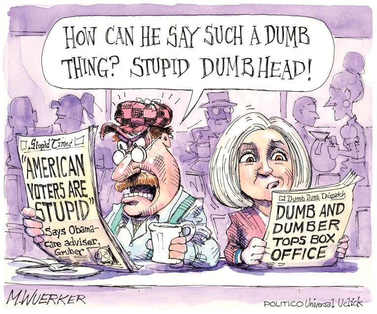 Political/Editorial Cartoon by Matt Wuerker, Politico on GOP Targets ObamaCare