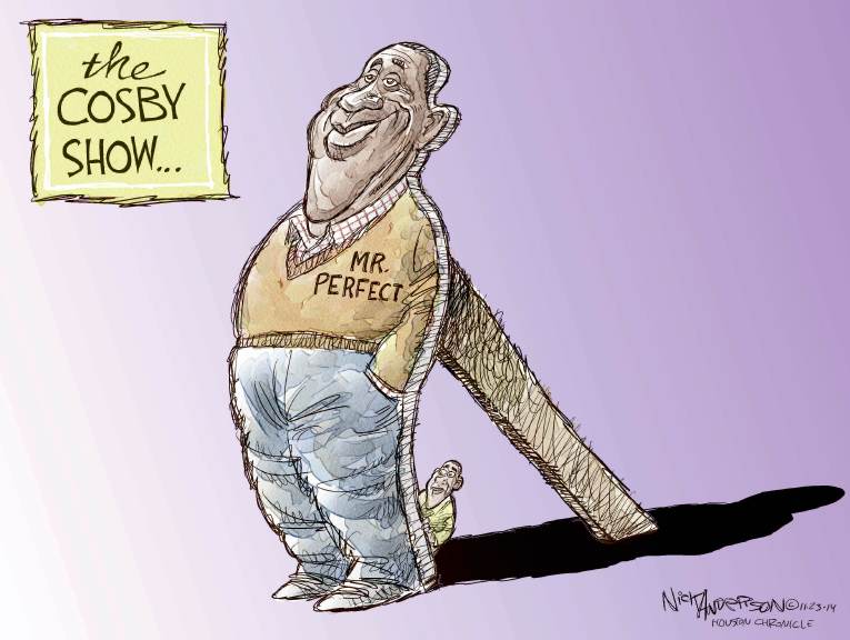 Political/Editorial Cartoon by Nick Anderson, Houston Chronicle on Bill Cosby Accused of Rape
