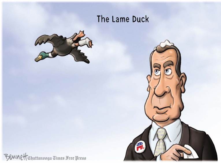 Political/Editorial Cartoon by Clay Bennett, Chattanooga Times Free Press on Benghazi Report Released