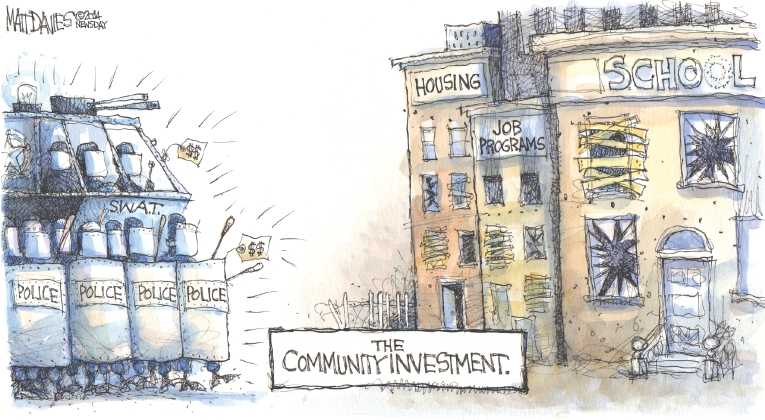Political/Editorial Cartoon by Matt Davies, Journal News on Black Friday Sluggish