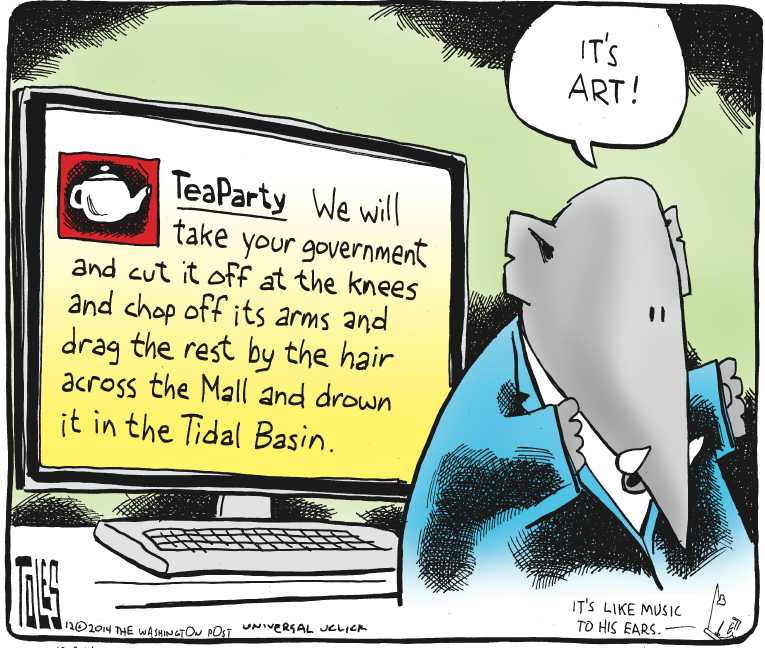 Political/Editorial Cartoon by Tom Toles, Washington Post on GOP Reveals Christmas Wish List