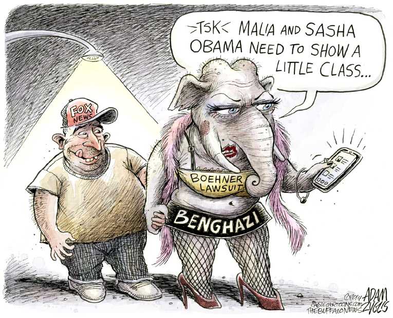 Political/Editorial Cartoon by Adam Zyglis, The Buffalo News on GOP Reveals Christmas Wish List