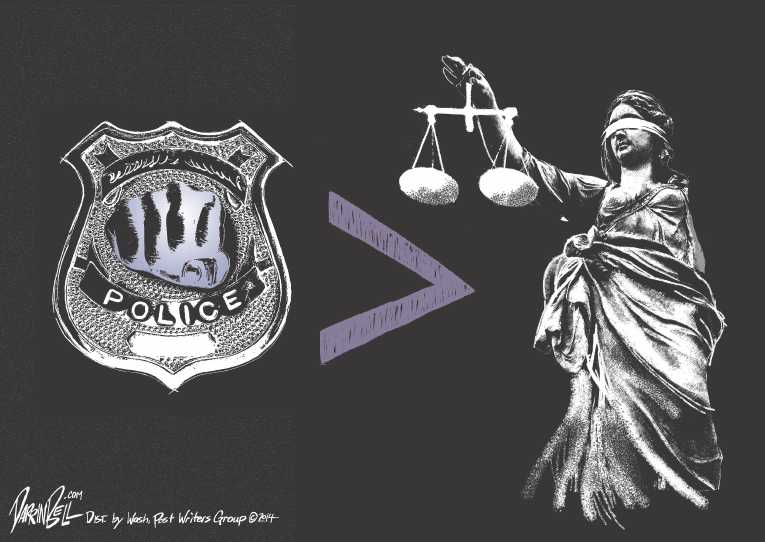 Political/Editorial Cartoon by Darrin Bell, Washington Post Writers Group on No Indictments in Garner Case