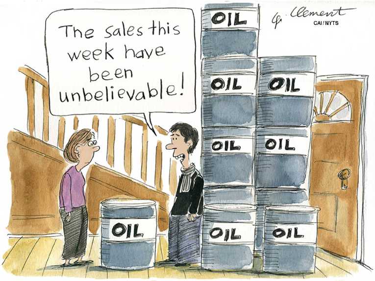 Political/Editorial Cartoon by Gary Clement, National Post, Toronto, Canada on US Economy Stagnant