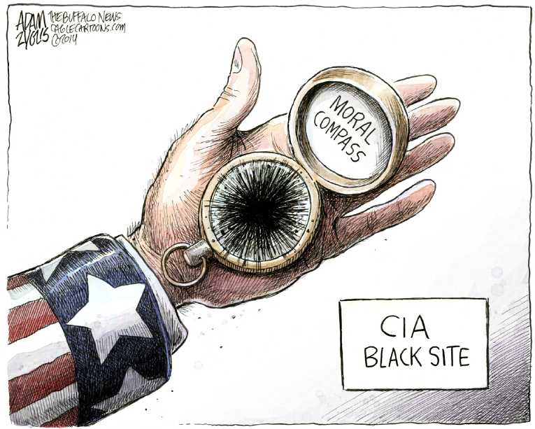 Political/Editorial Cartoon by Adam Zyglis, The Buffalo News on Senate Releases Torture Report