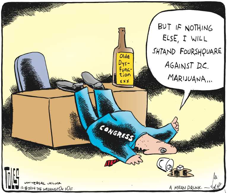 Political/Editorial Cartoon by Tom Toles, Washington Post on Budget Deal Passed