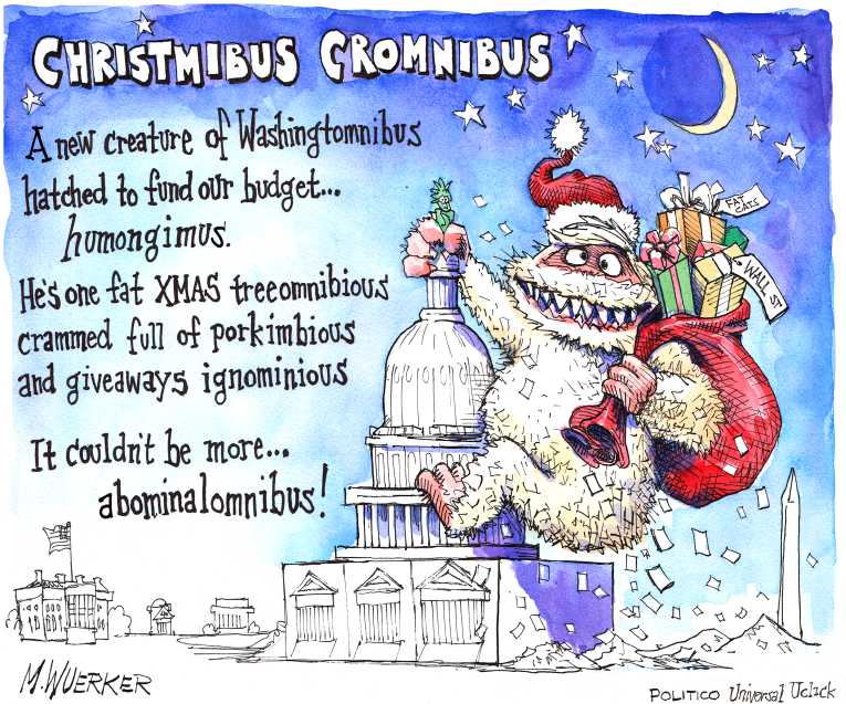 Political/Editorial Cartoon by Matt Wuerker, Politico on Budget Deal Passed