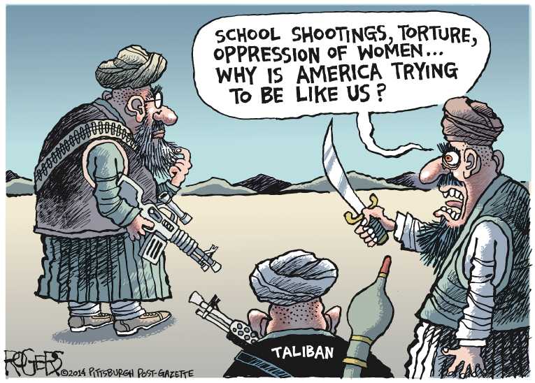 Political/Editorial Cartoon by Rob Rogers, The Pittsburgh Post-Gazette on In Other News