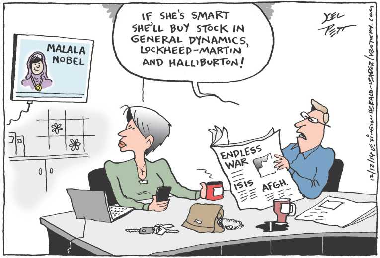 Political/Editorial Cartoon by Joel Pett, Lexington Herald-Leader, CWS/CartoonArts Intl. on In Other News