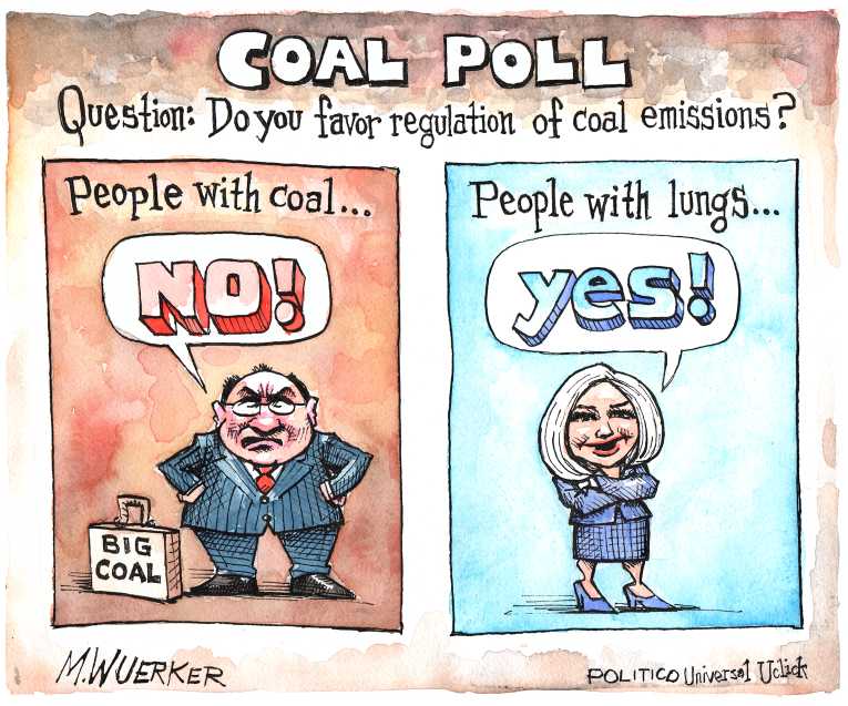 Political/Editorial Cartoon by Matt Wuerker, Politico on Record High Temps in 2014