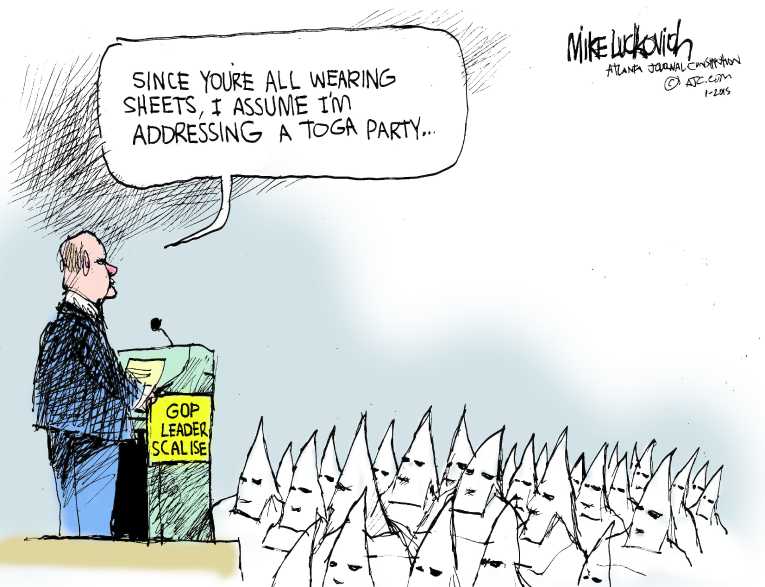 Political/Editorial Cartoon by Mike Luckovich, Atlanta Journal-Constitution on In Other News