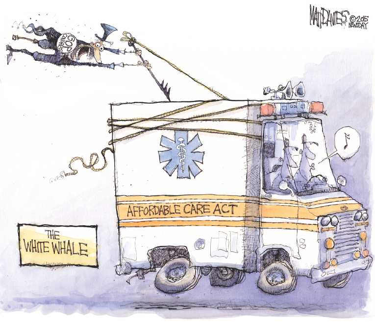 Political/Editorial Cartoon by Matt Davies, Journal News on In Other News