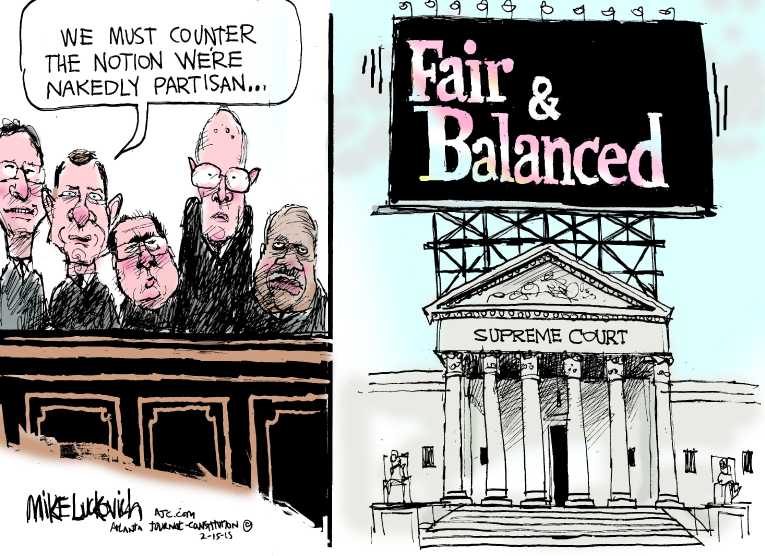 Political/Editorial Cartoon by Mike Luckovich, Atlanta Journal-Constitution on In Other News