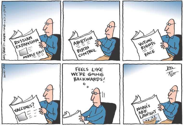 Political/Editorial Cartoon by Joel Pett, Lexington Herald-Leader, CWS/CartoonArts Intl. on In Other News