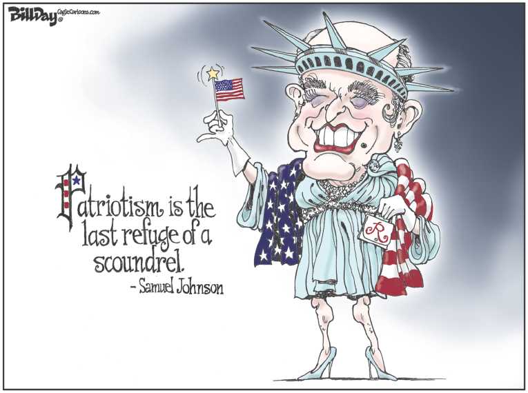 Political/Editorial Cartoon by Bill Day, Cagle Cartoons on Guiliani Blasts President