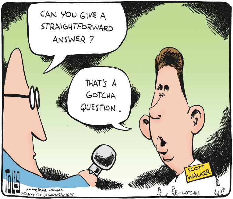 Political/Editorial Cartoon by Tom Toles, Washington Post on 2016 Race Heating Up