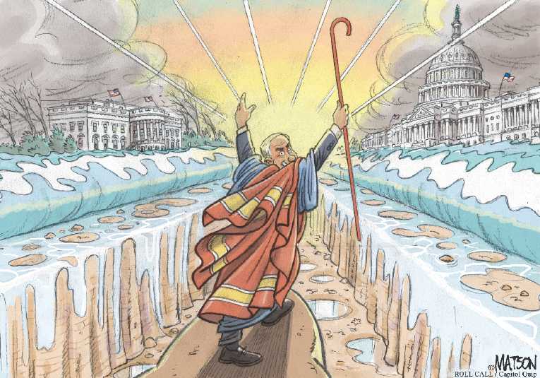 Political/Editorial Cartoon by RJ Matson, Cagle Cartoons on Netanyahu Wows GOP