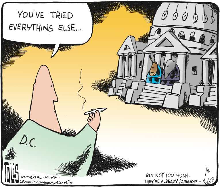Political/Editorial Cartoon by Tom Toles, Washington Post on In Other News