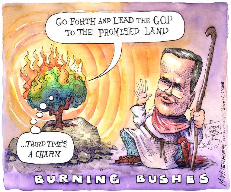 Political/Editorial Cartoon by Matt Wuerker, Politico on More Hopefuls to Follow Cruz