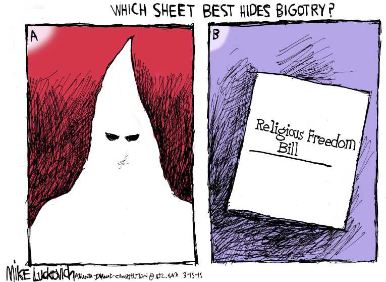 Political/Editorial Cartoon by Mike Luckovich, Atlanta Journal-Constitution on Republicans Unveil Budget