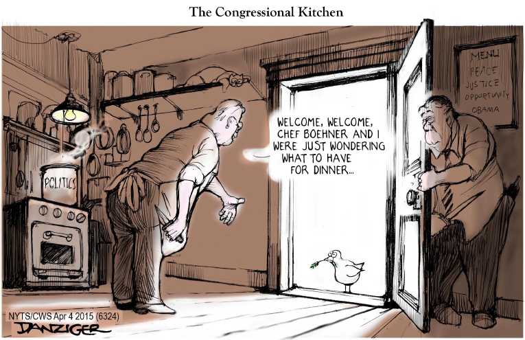 Political/Editorial Cartoon by Jeff Danziger, CWS/CartoonArts Intl. on Nuke Deal Reached With Iran