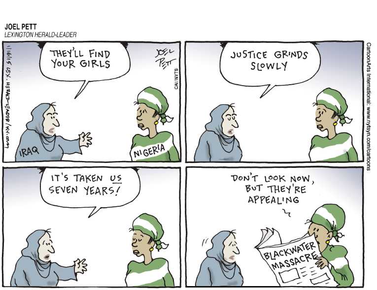 Political/Editorial Cartoon by Joel Pett, Lexington Herald-Leader, CWS/CartoonArts Intl. on In Other News