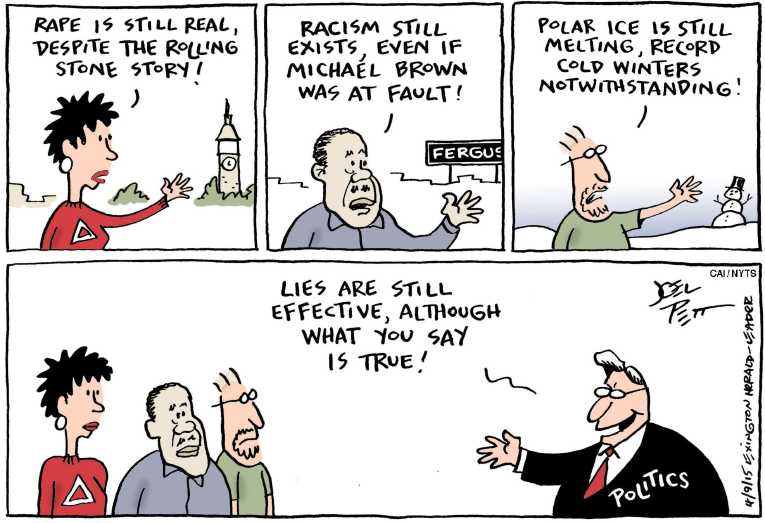 Political/Editorial Cartoon by Joel Pett, Lexington Herald-Leader, CWS/CartoonArts Intl. on In Other News