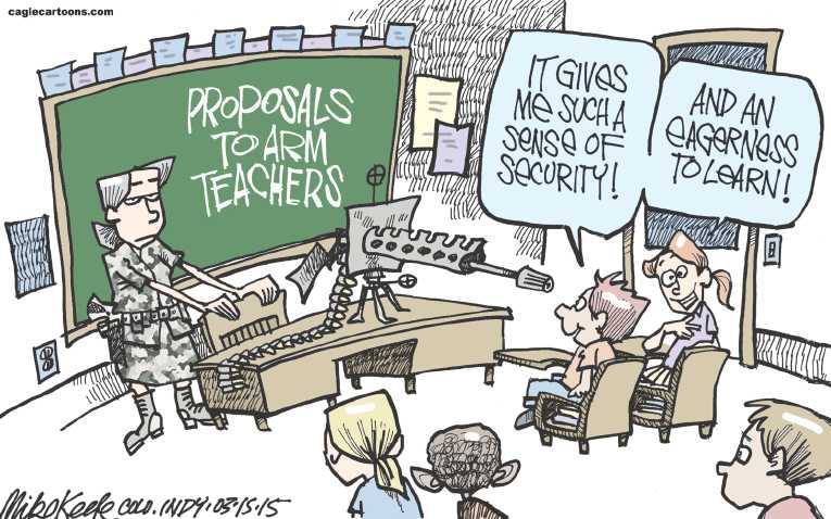 Political/Editorial Cartoon by Mike Keefe, Denver Post on In Other News