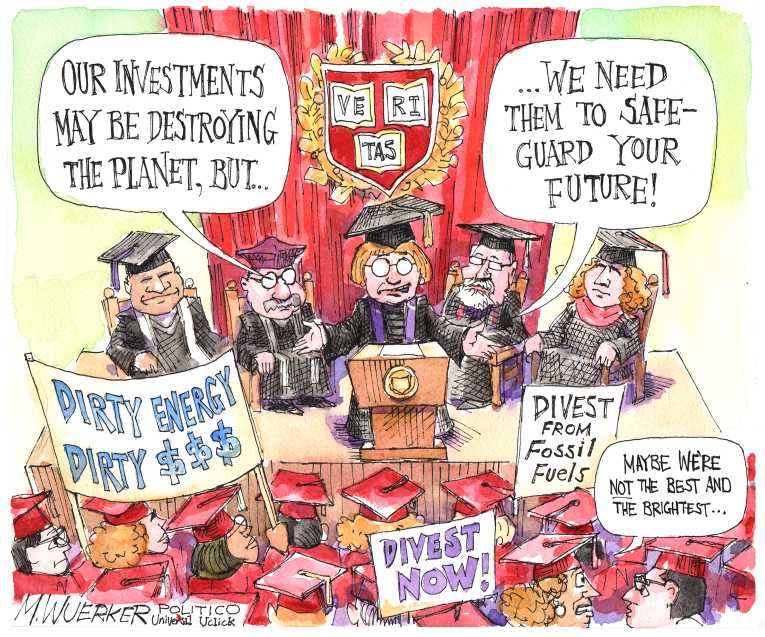 Political/Editorial Cartoon by Matt Wuerker, Politico on Planet Celebrates Earth Day
