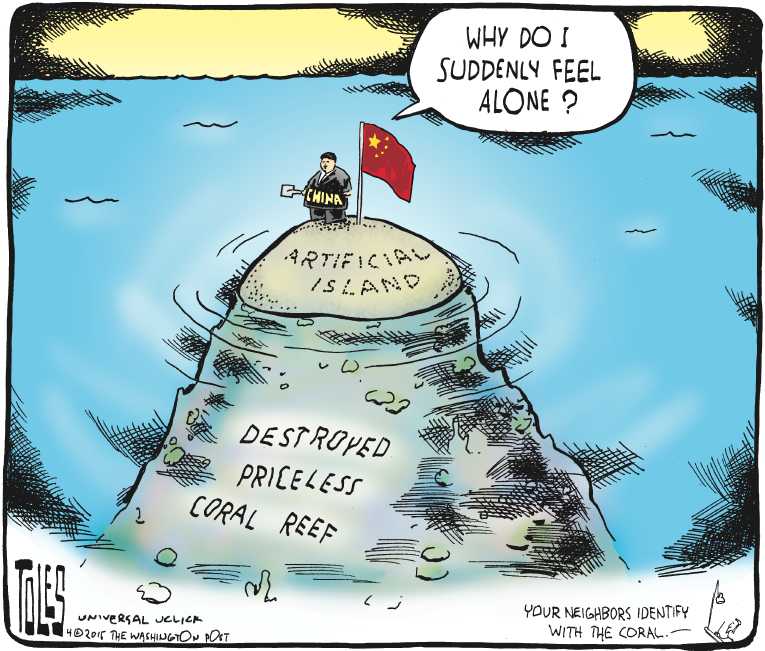Political/Editorial Cartoon by Tom Toles, Washington Post on Planet Celebrates Earth Day