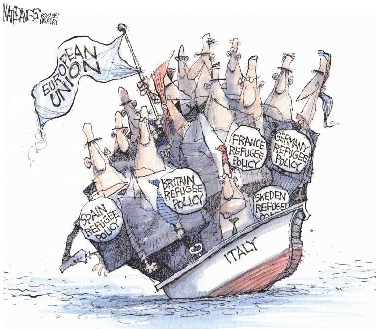 Political/Editorial Cartoon by Matt Davies, Journal News on In Other News