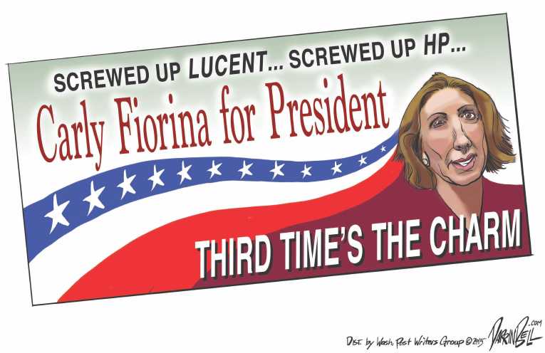 Political/Editorial Cartoon by Darrin Bell, Washington Post Writers Group on Candidates Jockey for Funding