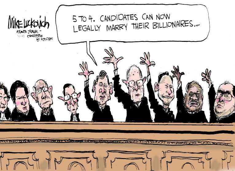 Political/Editorial Cartoon by Mike Luckovich, Atlanta Journal-Constitution on In Other News
