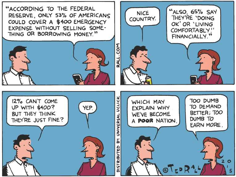 Political/Editorial Cartoon by Ted Rall on 6 Major Banks Fined