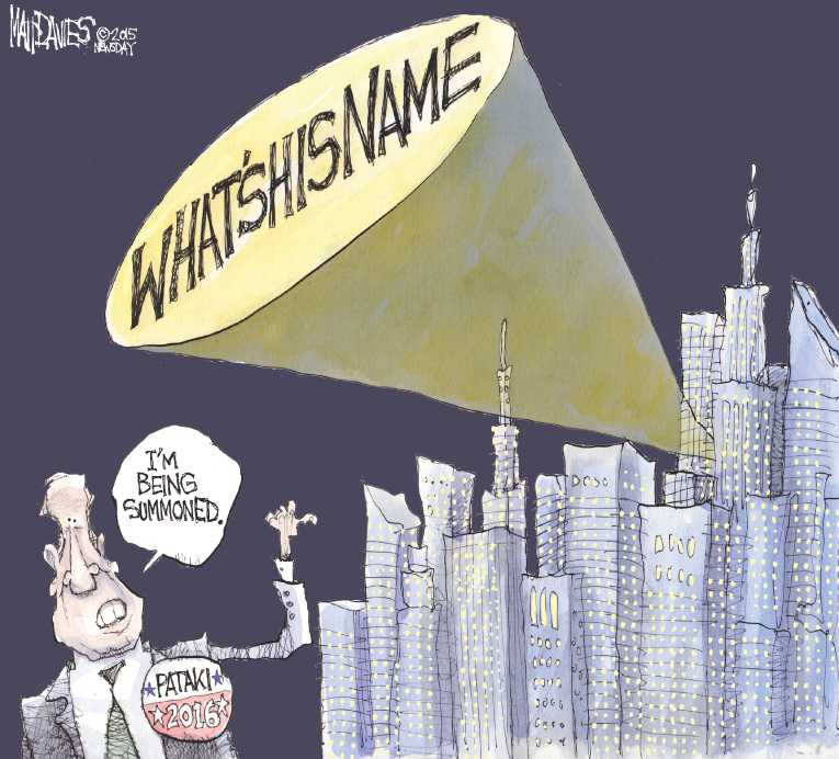 Political/Editorial Cartoon by Matt Davies, Journal News on Presidential Hopeful Field Expands