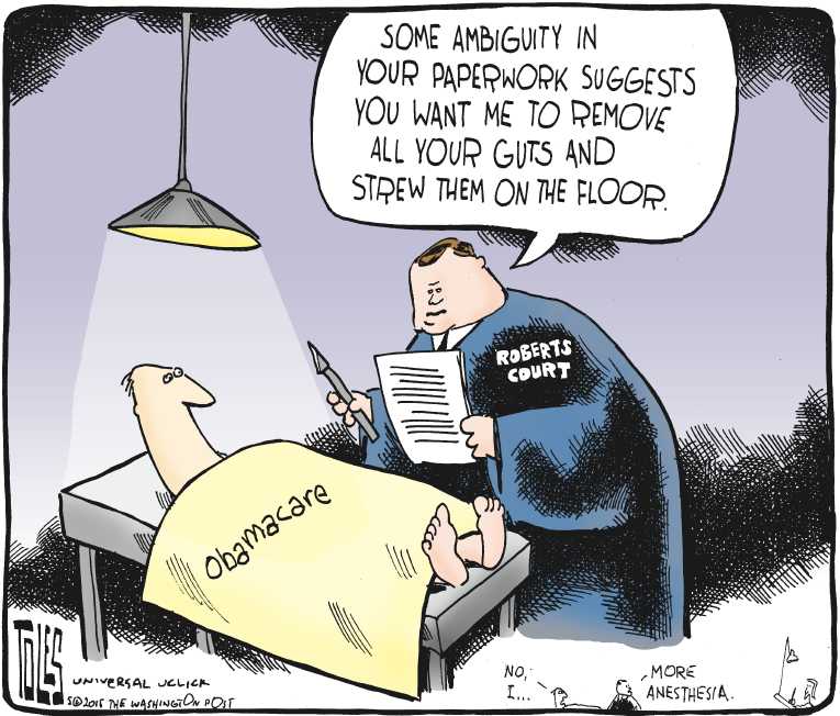 Political/Editorial Cartoon by Tom Toles, Washington Post on In Other News